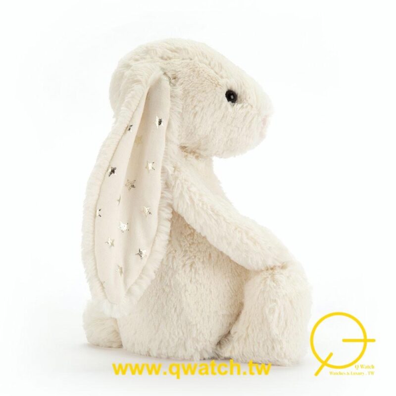 預購] Jellycat 閃亮白星星兔Bashful Twinkle Bunny/ 31cm | 【Q Watch
